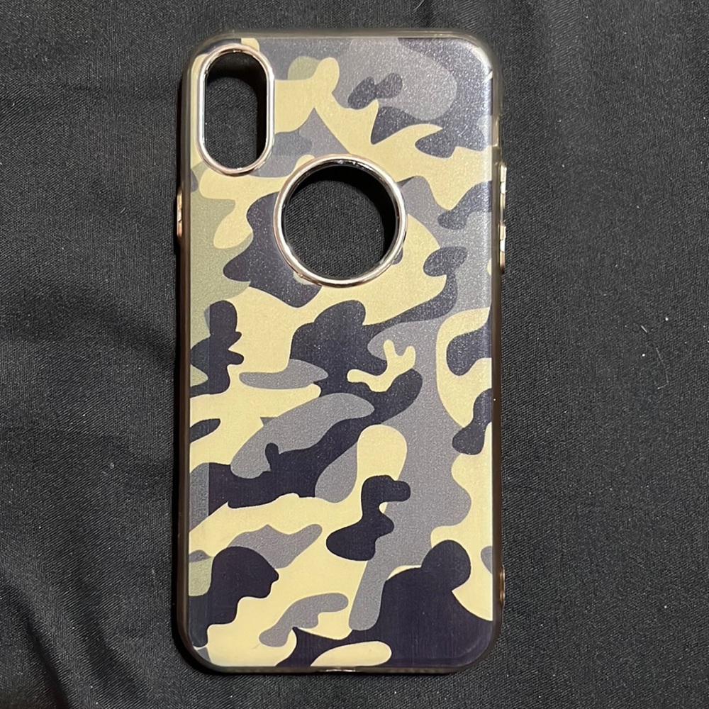Camo-print IPhone X Case